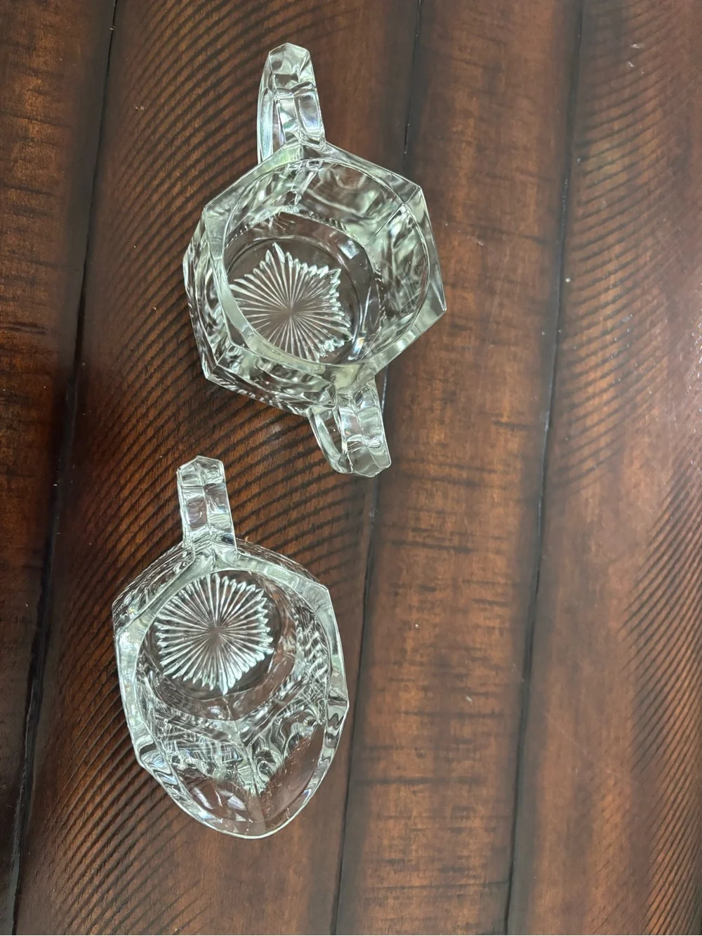 Clear Glass Creamer Pitcher - Set of 2